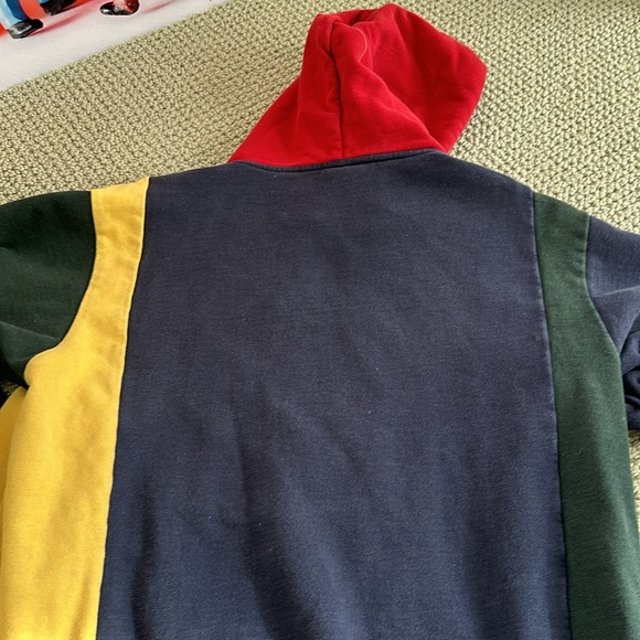 KITH unisex navy colorblock hoodie M - Picture 3 of 3